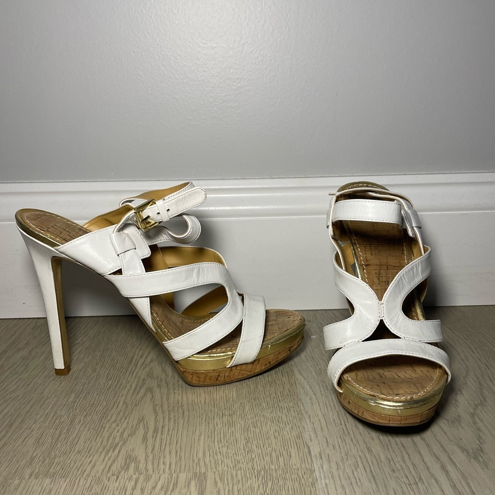 Nine West White Heels